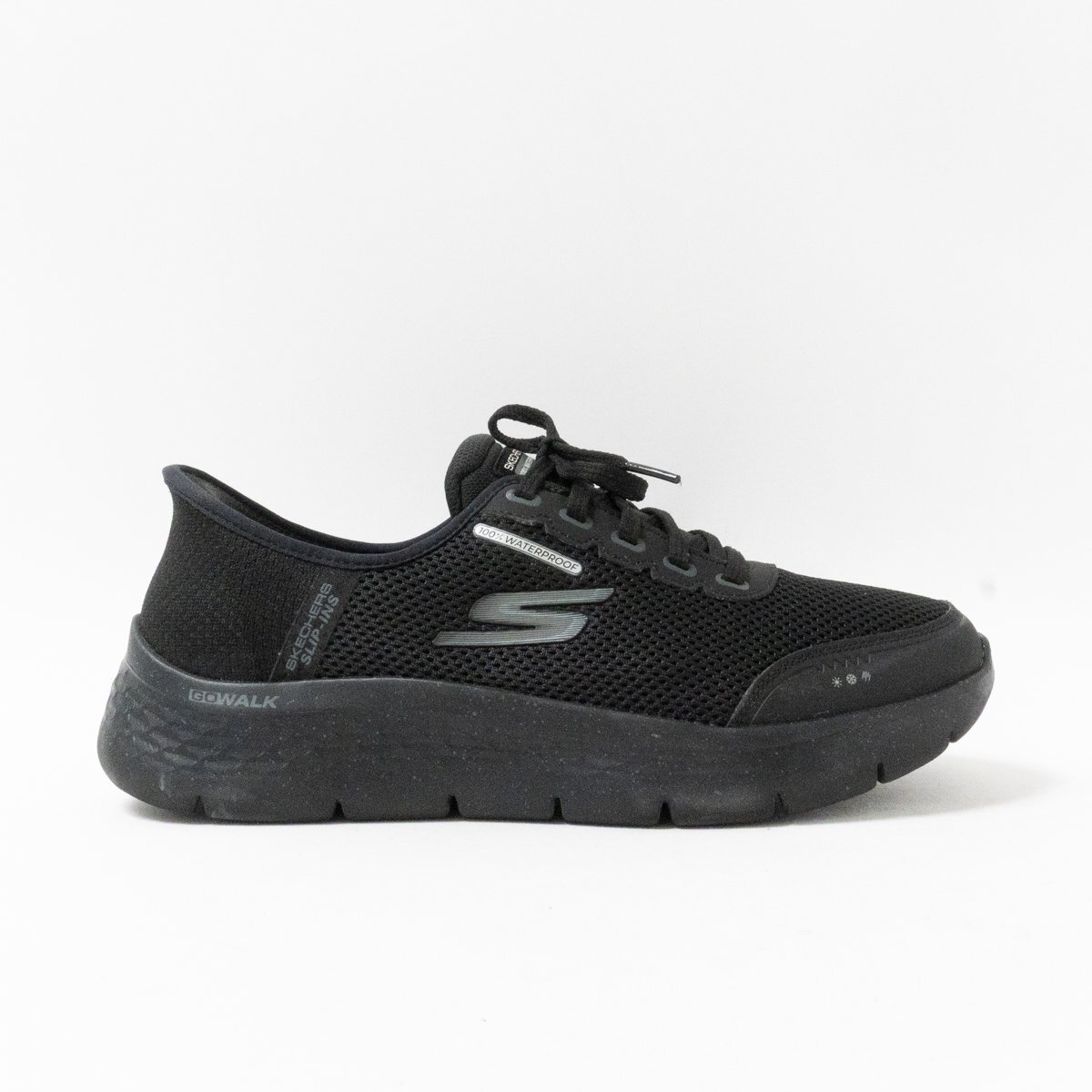 【1円スタート】 SKECHERS スケッチャーズ 124846W US8 25cm スリップインズ レディース スニーカー 防水 メッシュ ブラック ユニセックス拍卖