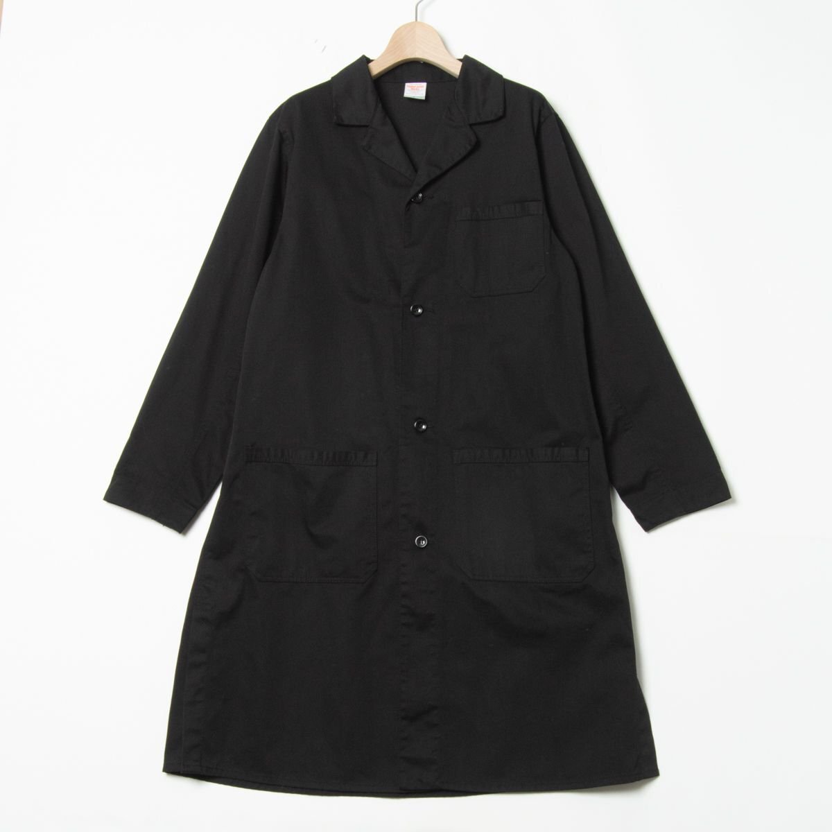 【1円スタート】ANREALAGE アンリアレイジ 2021-22 AW スタッフコート メンズ S ポリエステルコットン 裏なし 黒 ブラック アウター 春秋拍卖