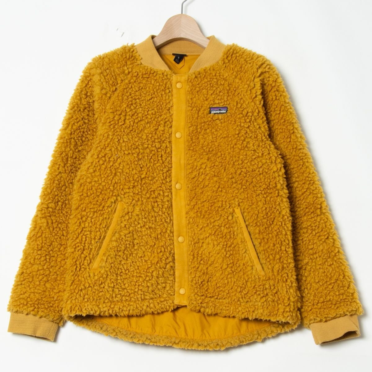 【1円スタート】patagonia パタゴニア レトロX ボマージャケット GIRL'S XL 65415FA20 ボアフリース アウトドア カジュアル 黄色 子供服拍卖
