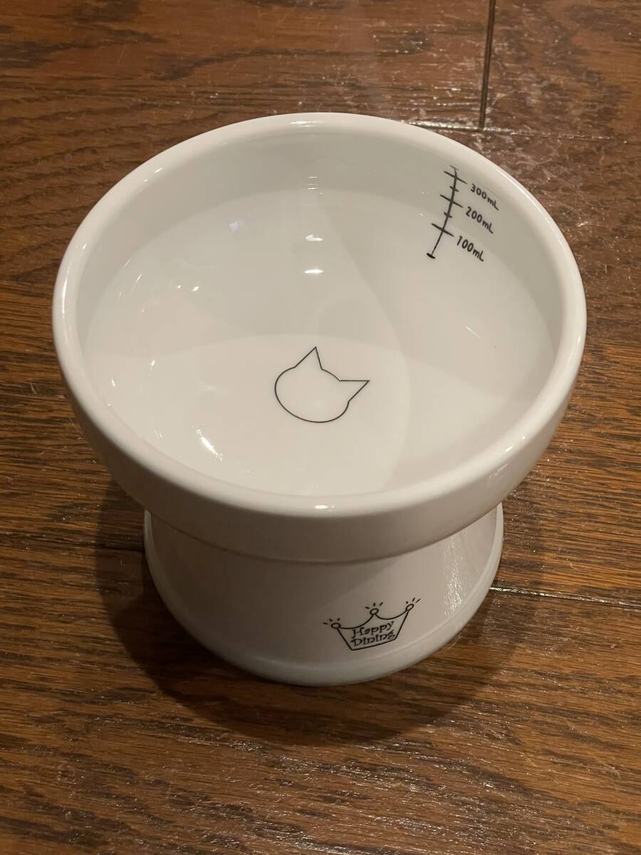 猫ちゃんグッズ/水飲み/陶器製/背高/猫壱拍卖