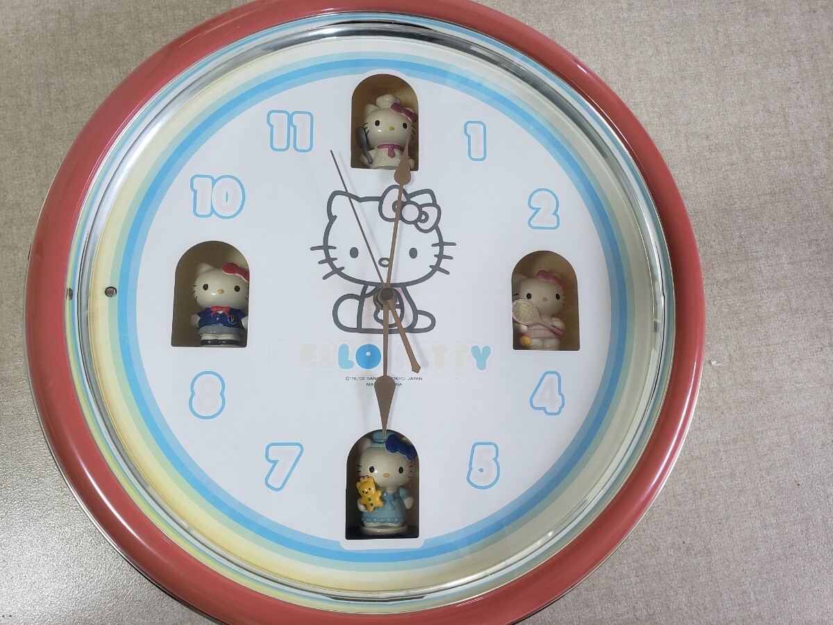 SANRIO Hello kitty ハローキティからくり時計掛け時計 サンリオキティちゃんサンリオキャンペーン壁掛け時計拍卖