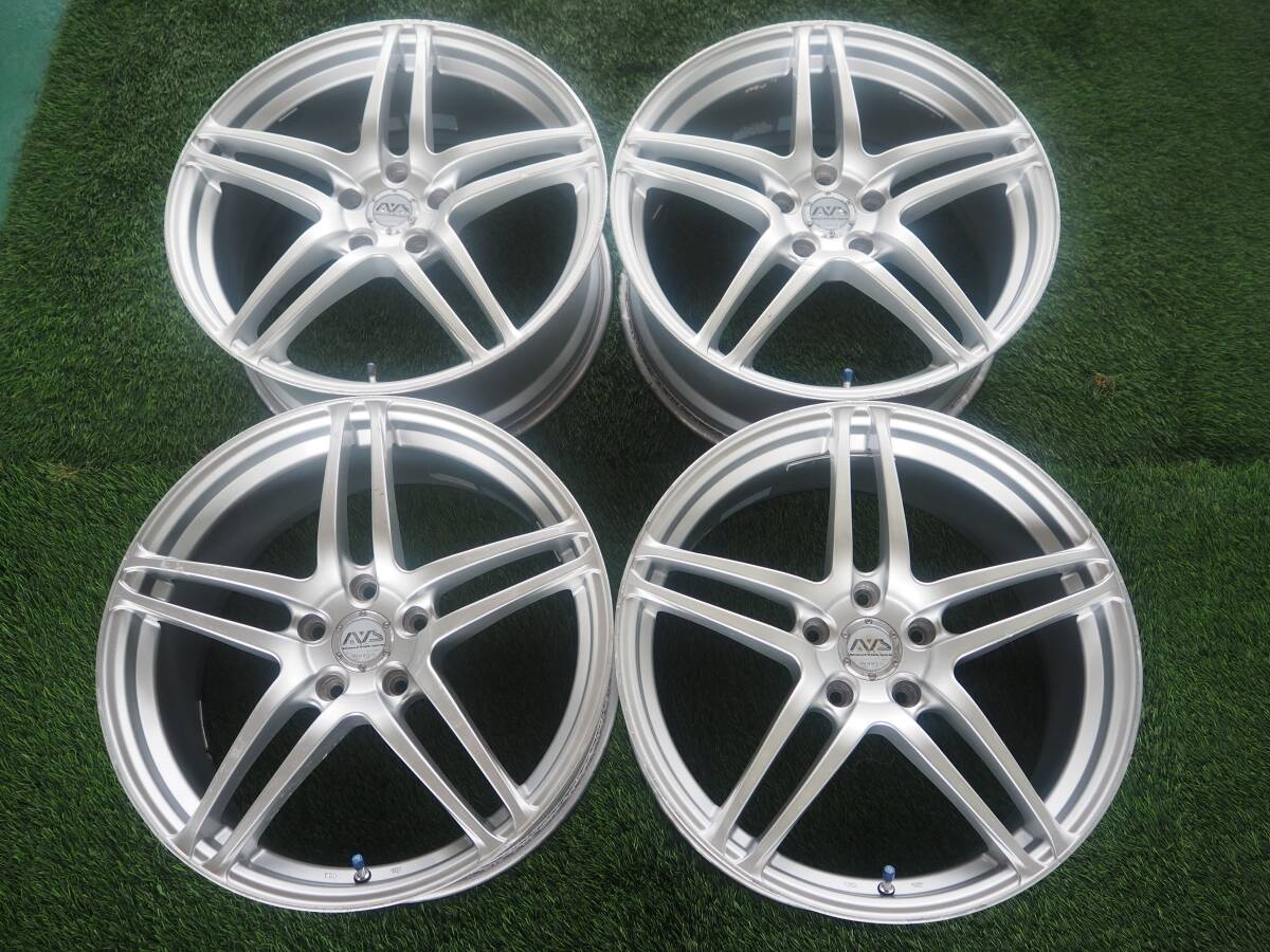 ☆ヨコハマ AVS MODEL-5 19インチ 8J +45 PCD114.3 5H HUB73 4本 茨城発☆拍卖