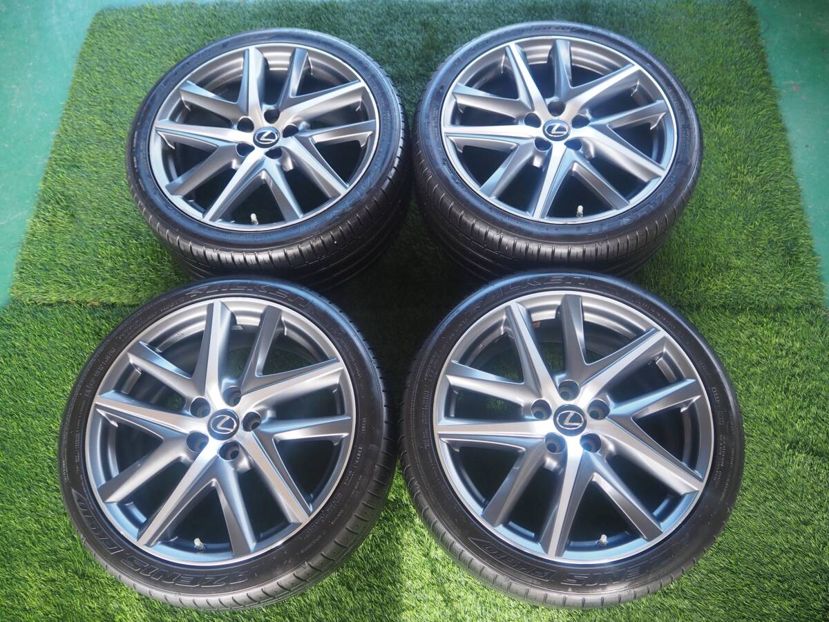 ☆レクサス LEXUS GS Fスポーツ 純正 19インチ 8J+45 9J+60 PCD114.3 ファルケン FALKEN AZENIS FK510 235/40R19 265/35R19 2022年×4本☆拍卖