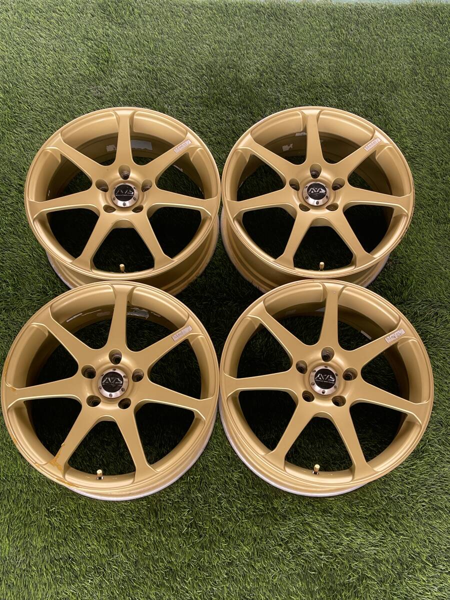 ☆YOKOHAMA AVS Model7 サイズ 17×7J PCD114.3 H5 OFF+50 ハブ72 スイフトスポーツ ロードスター 4本セット 茨城発☆拍卖