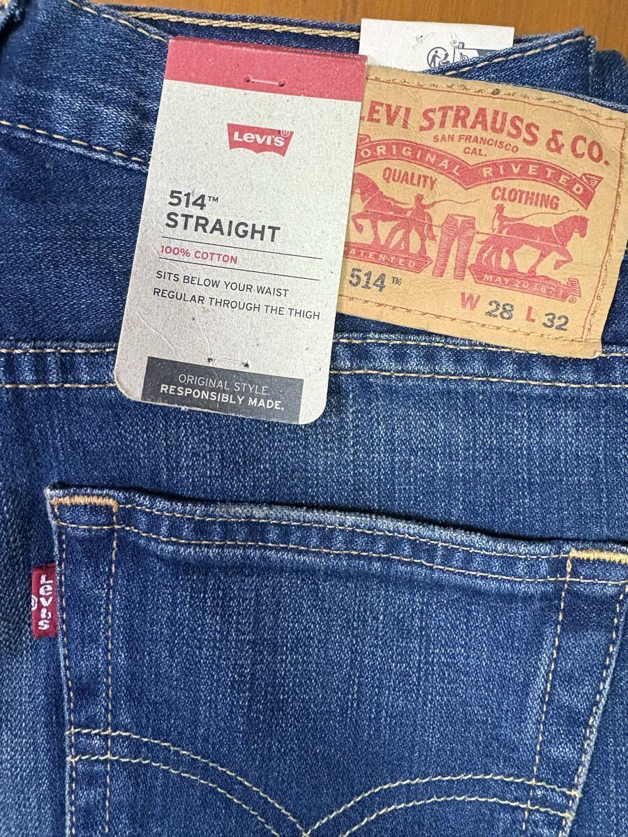■新品★W28★Levi's514 STRAIGHT★リーバイス 514 ストレート★00514-0822★メンズジーンズ★拍卖