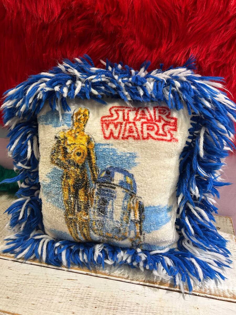 アンティーク 雑貨 70s 80s ビンテージ 1977 STAR WARS スターウォーズ クッション R2-D2 C-3PO 映画拍卖