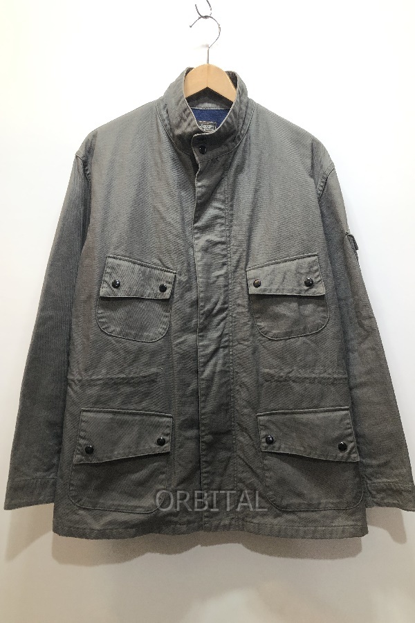 経堂) ジョーマッコイ JOE McCOY 裏ネル ジップアップ ジャケット サイズ38 グレー メンズ リアルマッコイ 品質タグ無拍卖