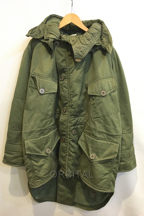 二子玉) 希少 実物 イギリス軍 1950's ビンテージ MIDDLE PARKA ミドルパーカー 6 ミリタリージャケット コート ※ファスナー破損拍卖