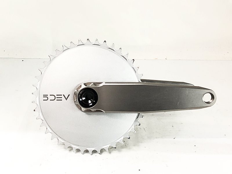 美品 ファイブデヴ 5DEV チタニウム クランク TITANIUM CRANK/AERO ROAD GRAVEL CHAINRING クランクセット拍卖