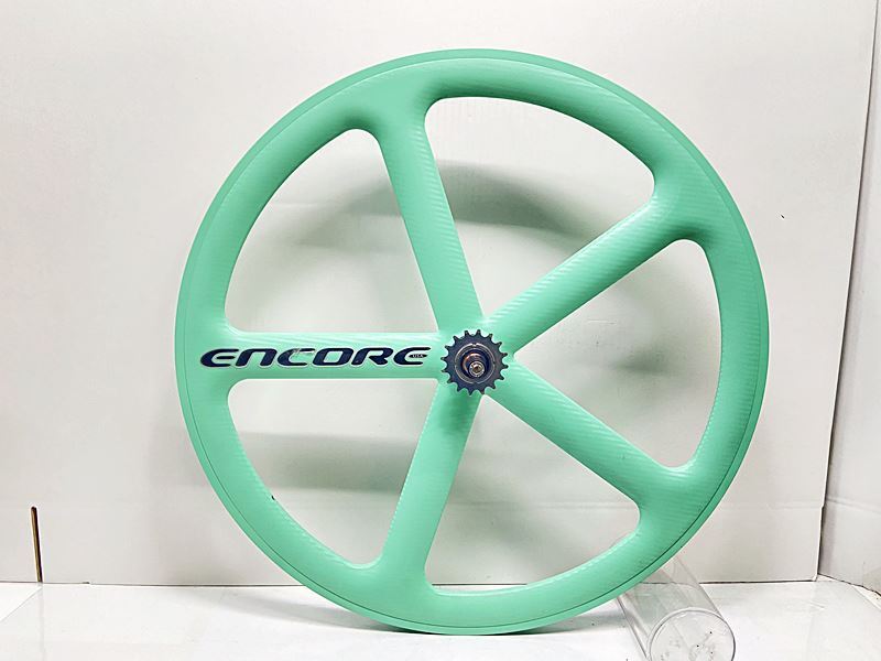 アンコール ENCORE カーボンバトンホイール - リアホイールのみ - 固定ギア/16T リムブレーキ クリンチャー カーボン拍卖