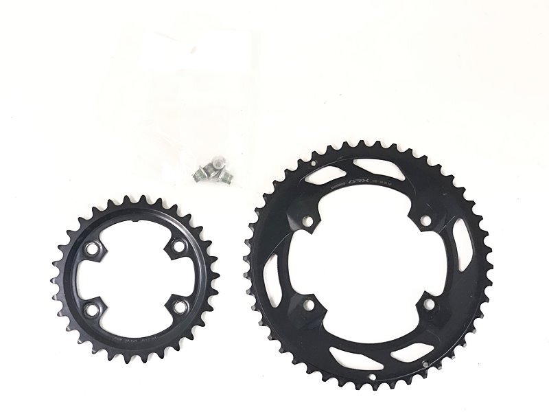 美品 シマノ SHIMANO GRX チェーンリング FC-RX600-10 CHAINRING 46-30T チェーンリング 〇拍卖
