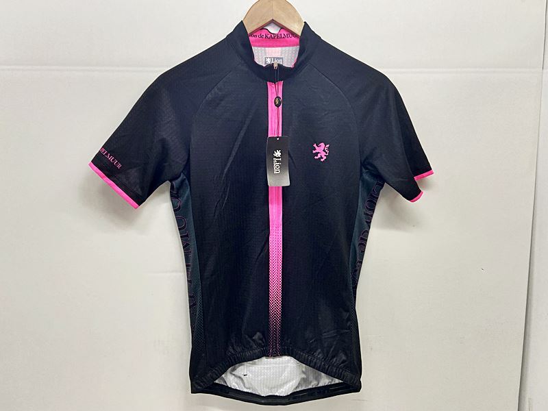 未使用品 カペルミュール KAPELMUUR 半袖サイクルジャージ スプラッシュ Mサイズ ブラック/シャインピンク lihs022拍卖