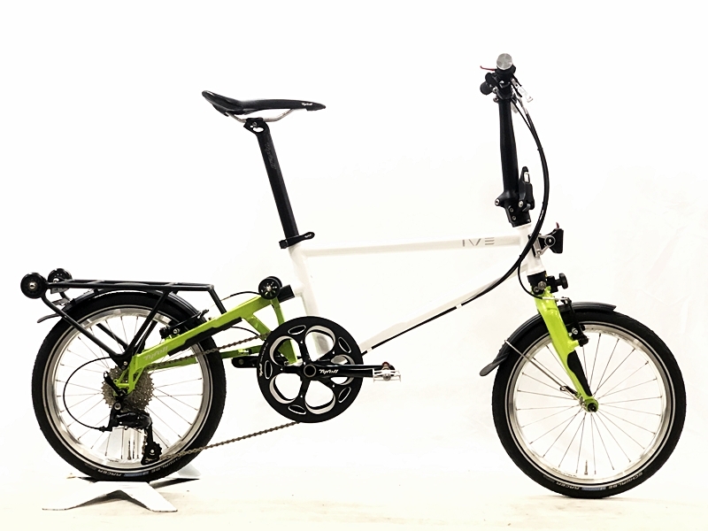 超美品 タイレル TYRELL イヴ IVE 2017年 SORA フォールディングバイク 折り畳み自転車 18インチ ホワイト/グリーン拍卖