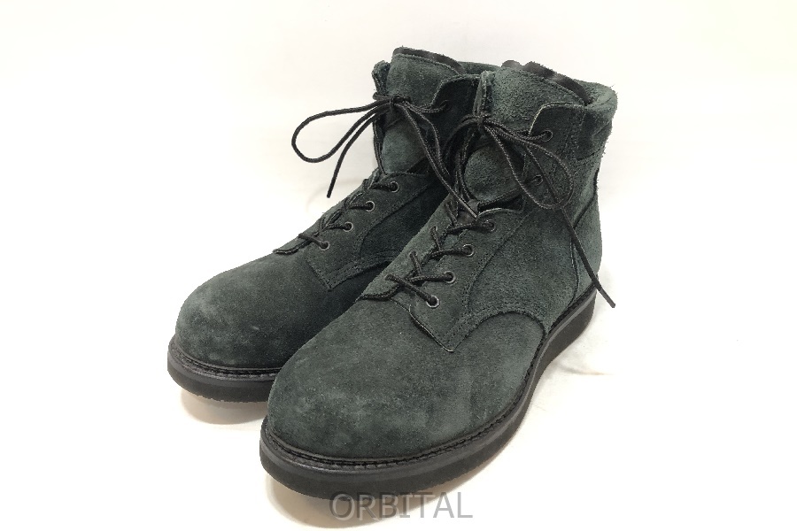 経堂) メイドインジーエムジャパン ロンハーマン 別注 MADE IN GM JAPAN RonHerman スエード レースアップ ブーツ US10拍卖