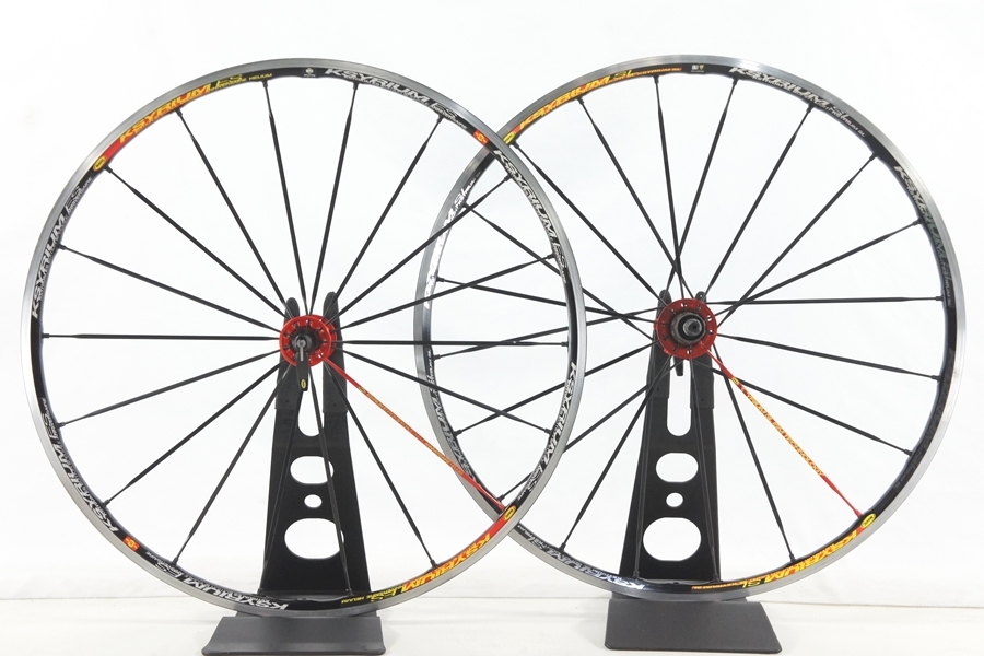 ◆◆マヴィック MAVIC キシリウム KSYRIUM ES チューブラー ホイール 700C シマノ 11速 100/130mm クイックリリース拍卖