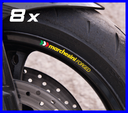 マルケジーニ Marchesini ホイールリムステッカー 8枚セット イエロー S243拍卖