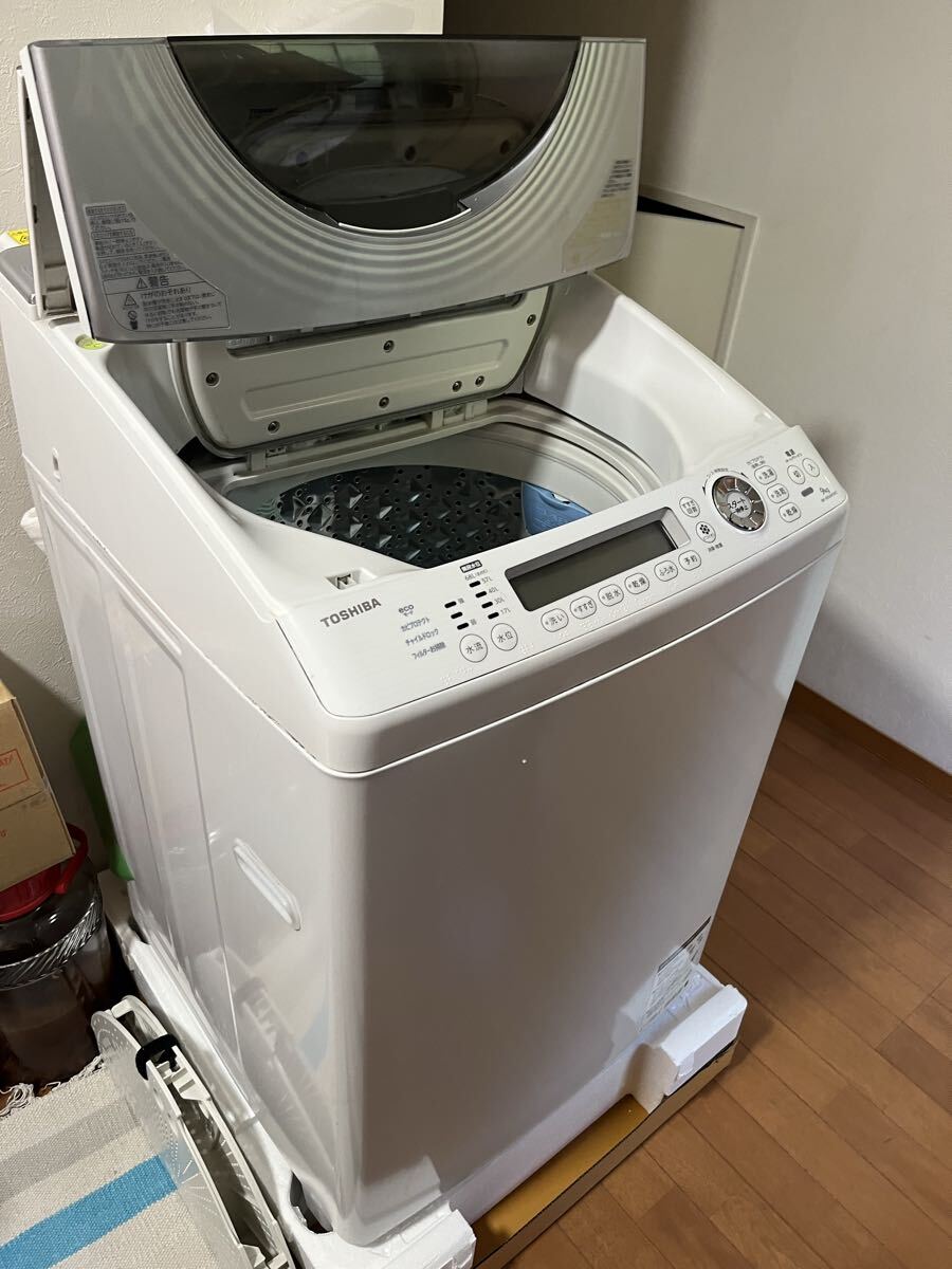 1円スタート 売り切り 東芝 全自動洗濯機 AW-90SVM 2013年 9kg拍卖