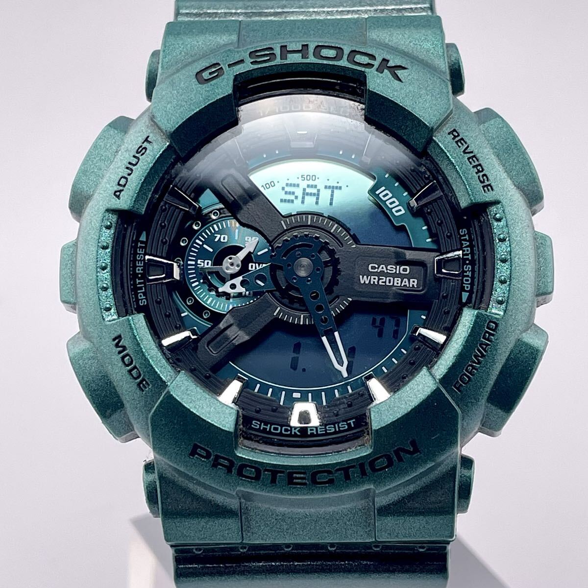 【新品電池/稼働】G-SHOCK/Gショック GA-110NM 時計 デジタル メタリックグリーン/緑 CASIO/カシオ デジタルウォッチ アウトドア メンズ 拍卖