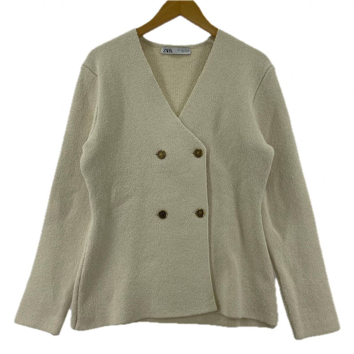ZARA ザラ ニット ジャケット sizeEUR L/アイボリー拍卖