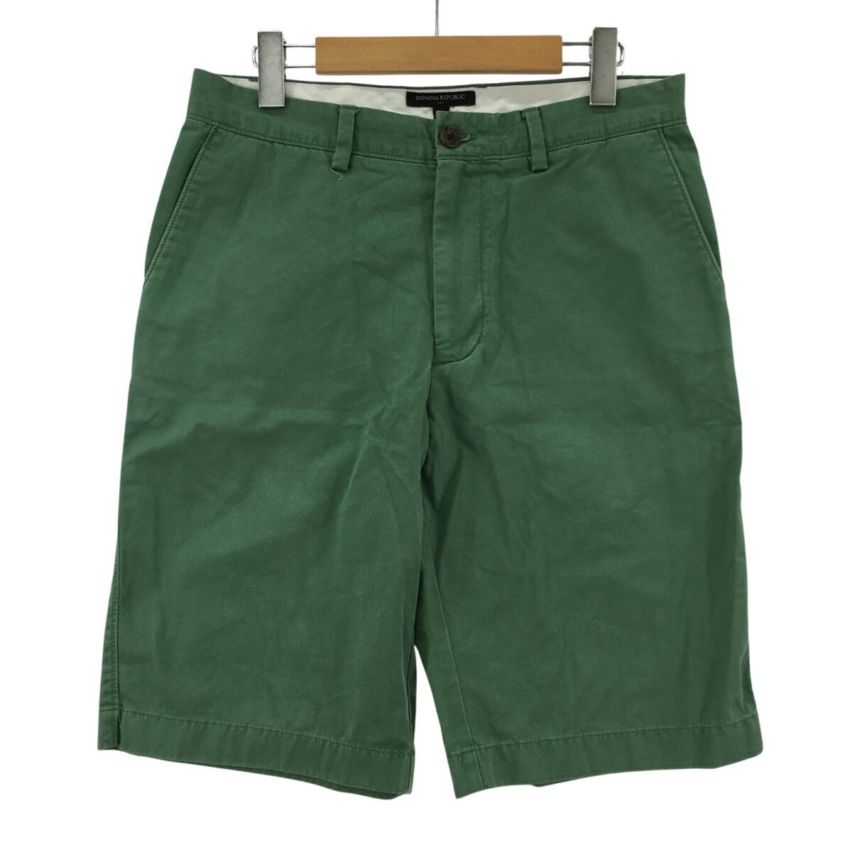BANANA REPUBLIC バナナリパブリック ショートパンツ size30/グリーン ゆうパケットOK拍卖