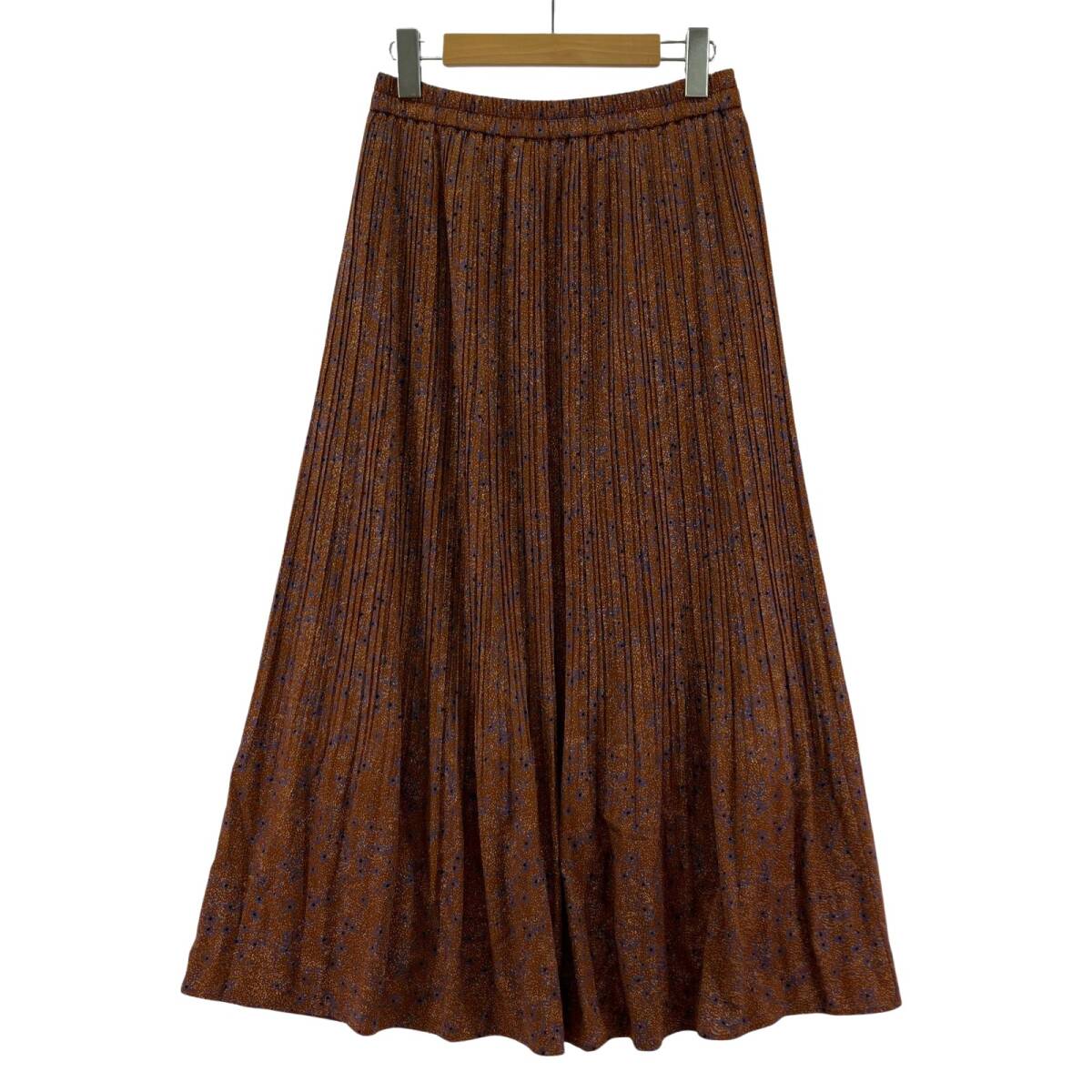 URBAN RESEARCH アーバンリサーチ 花柄 プリーツ スカート sizeFree/ブラウン系拍卖