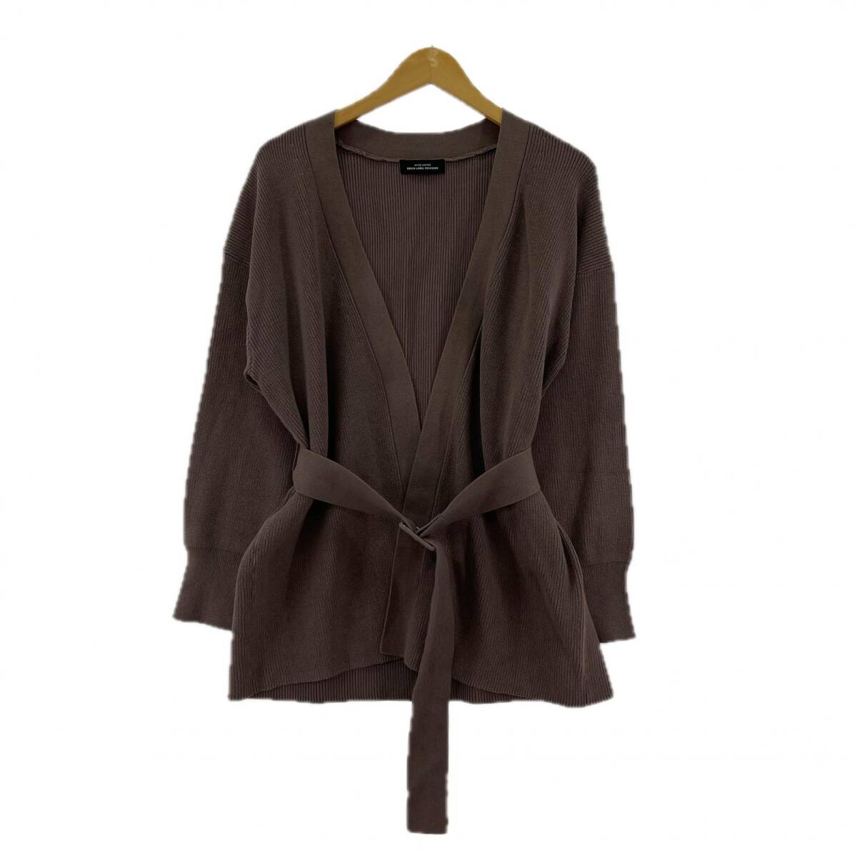 green label relaxing グリーンレーベルリラクシング ユナイテッドアローズ ベルト付き カーディガン size表記なし/モカ拍卖