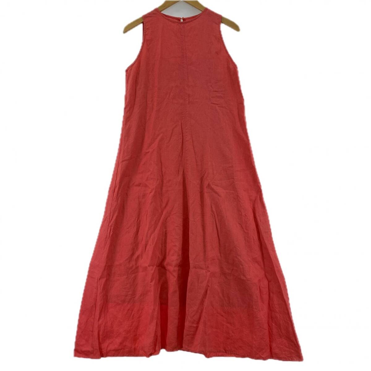 Mila Owen ミラ オーウェン インナー付き リネン ワンピース size0/コーラルピンク拍卖