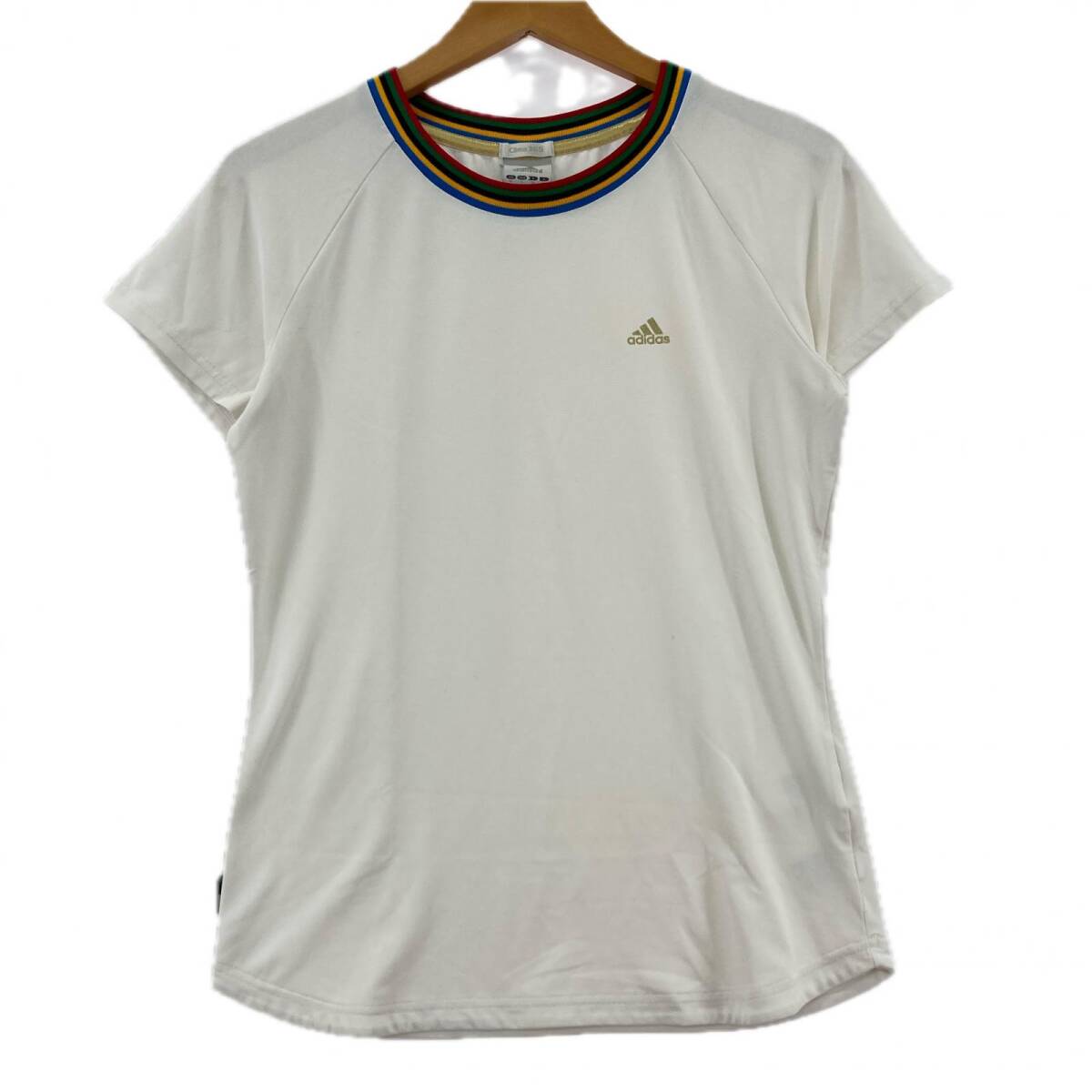 adidas アディダス Clima365 クルーネック 半袖Tシャツ sizeM/ホワイト ゆうパケットOK拍卖