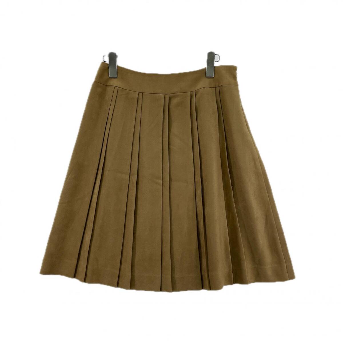 Reflect リフレクト スエード調 プリーツ スカート size11/ベージュ ゆうパケットOK拍卖