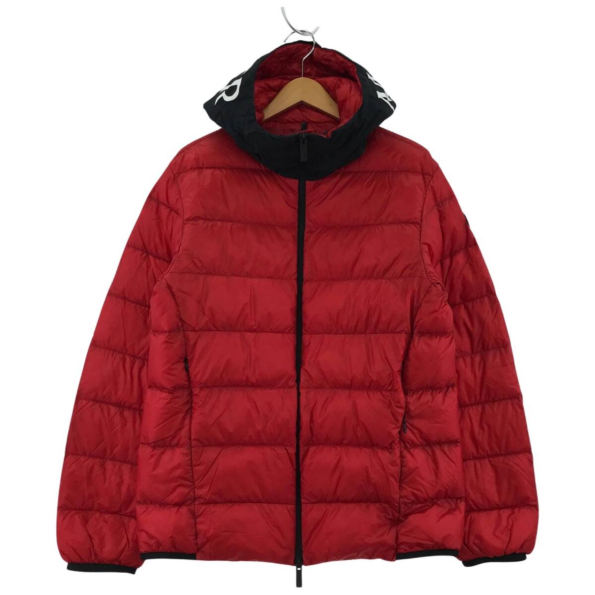 MONCLER モンクレール PROVINS GIUBBOTTO G10911A12300 53279 フーデッド ダウンジャケット sizeTG3/レッド拍卖