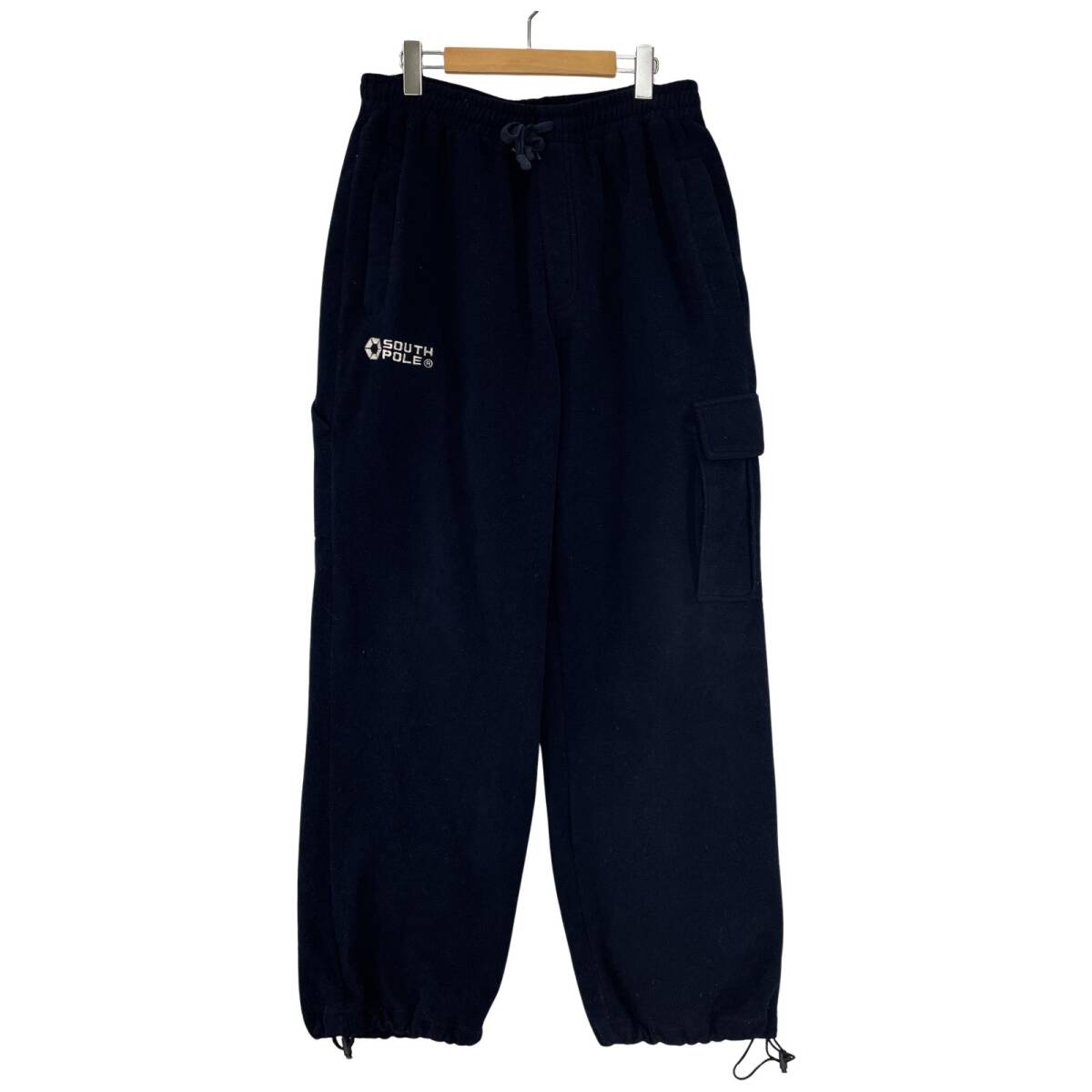 SOUTH POLE サウスポール 裏起毛 フリース スウェット パンツ sizeL/ネイビー拍卖