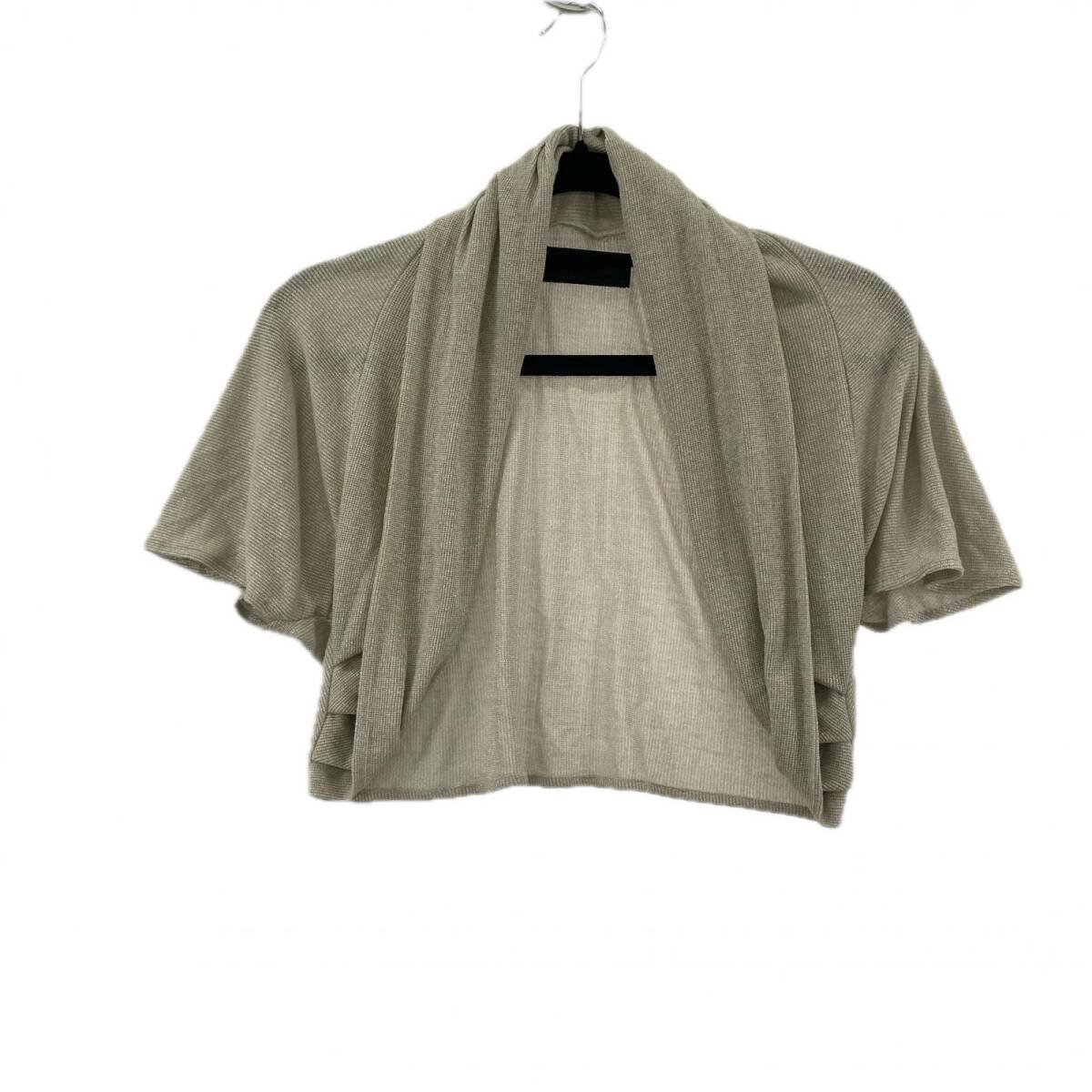 UNTITLED アンタイトル ラメ ボレロ カーディガン size表記なし/グレー系 ゆうパケットOK拍卖