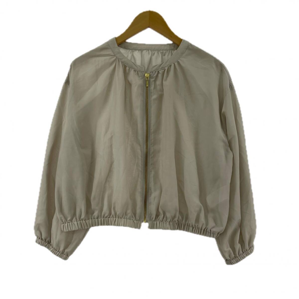 Rope Picnic ロペピクニック シアー フルジップ ジャケット size38/グレー ゆうパケットOK拍卖