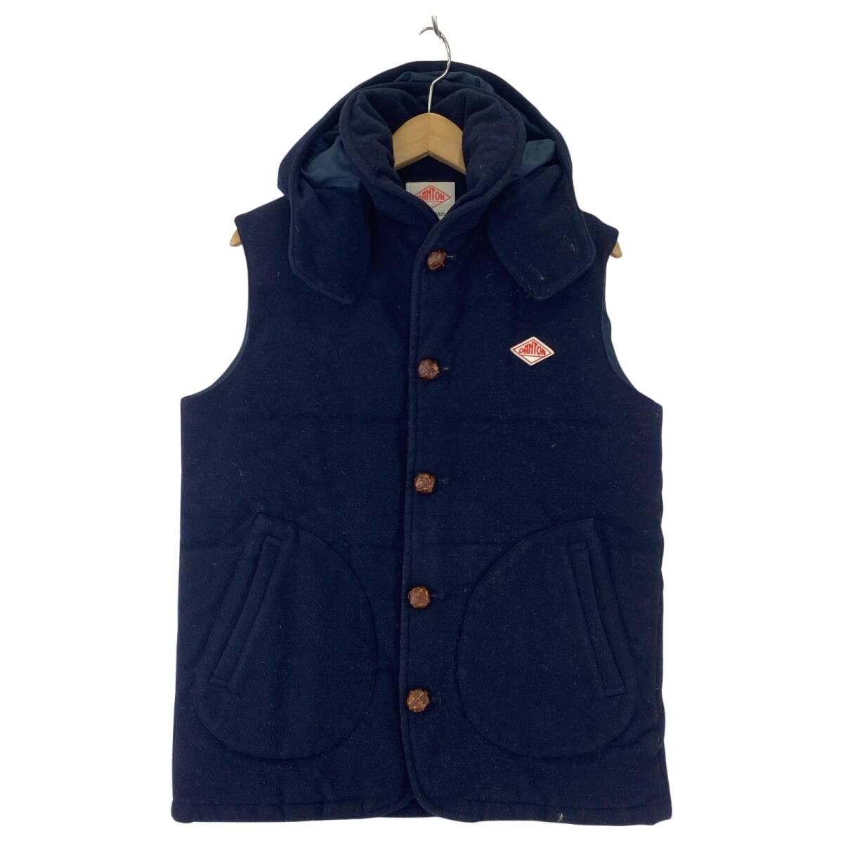 BEAMS ビームス フード付き ダウンベスト size42/ネイビー拍卖