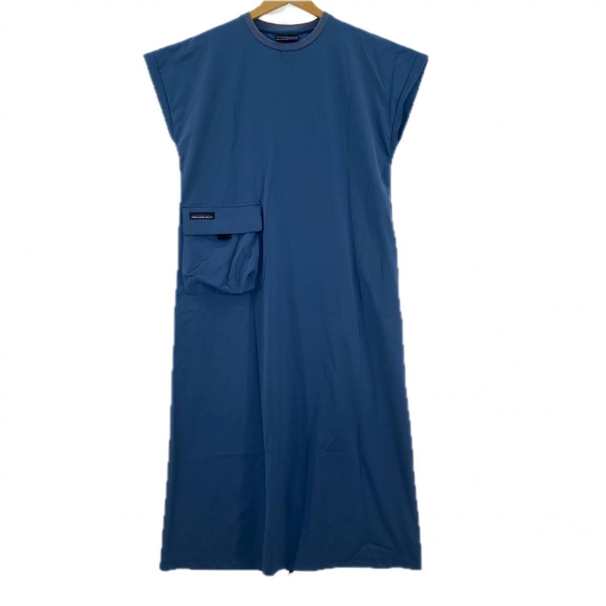 THOUSAND MILE サウザンドマイル ナイロン混 ワンピース sizeF/ブルー系拍卖