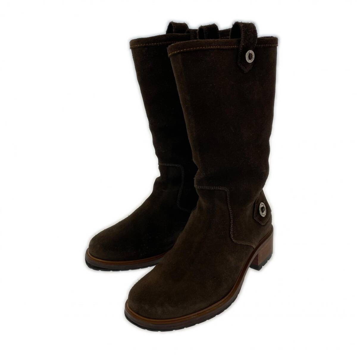 COLE HAAN コールハーン 内ボア スエード ブーツ size7B/ブラウン拍卖