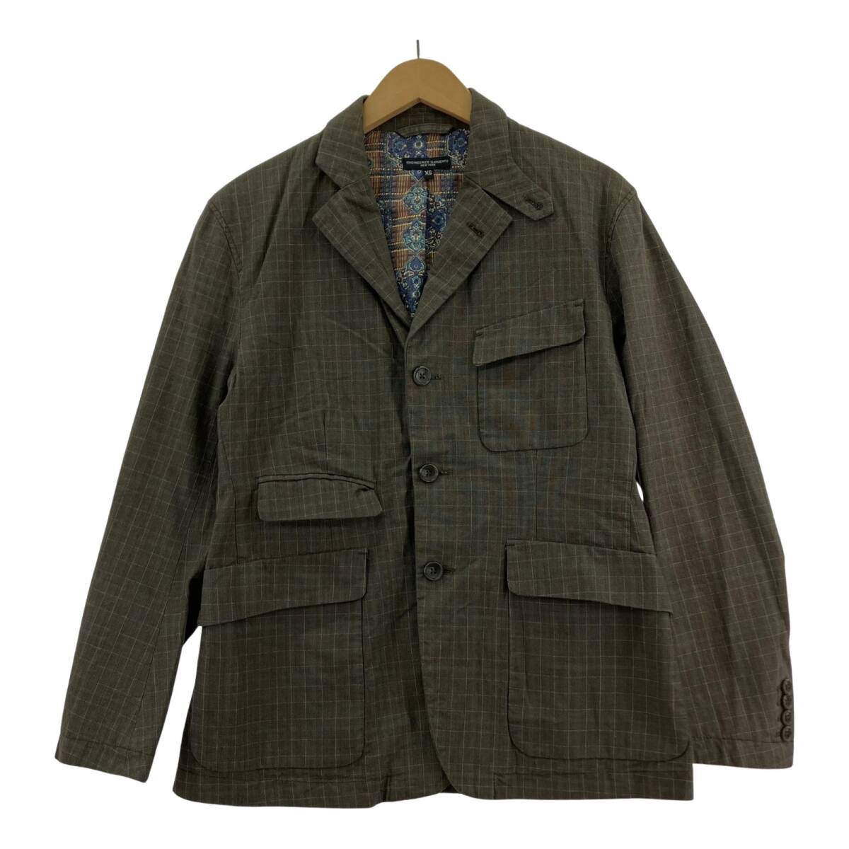 Engineered Garments エンジニアードガーメンツ チェック ジャケット sizeXS/ブラウン系拍卖