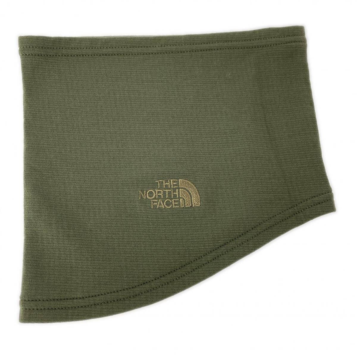 THE NORTH FACE ザ・ノースフェイス ロゴ刺繍 ネックウォーマー sizeFREE/オリーブ ゆうパケットOK拍卖