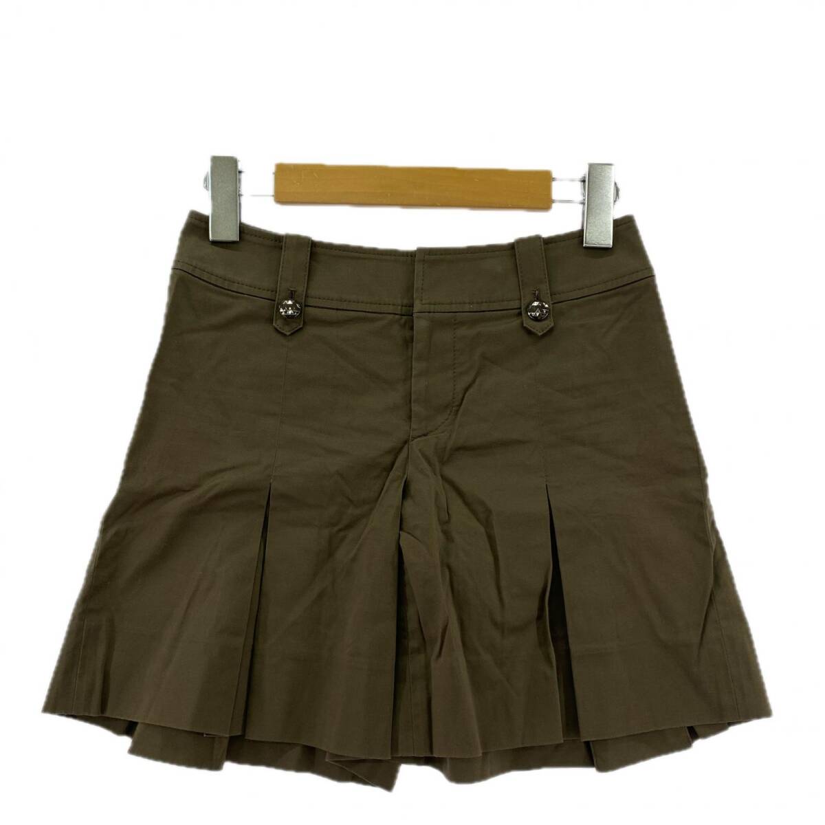 INDIVI インディヴィ タック ショート パンツ size03/ブラウン ゆうパケットOK拍卖