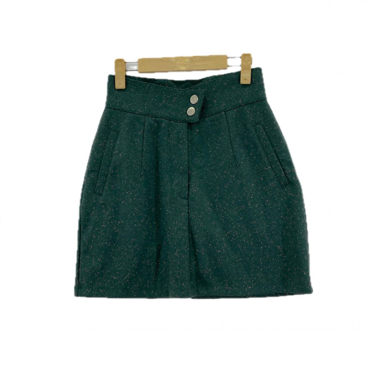 EMODA エモダ スカートライク ショートパンツ sizeS/グリーン拍卖