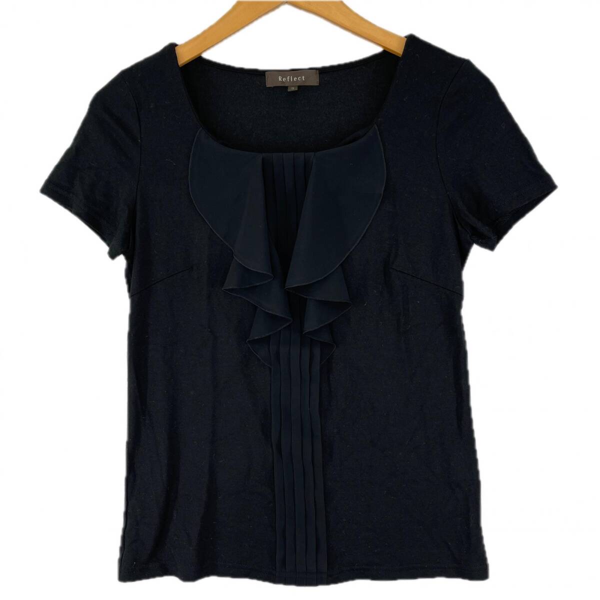 Reflect リフレクト フレアネック カットソー size9/ブラック ゆうパケットOK拍卖