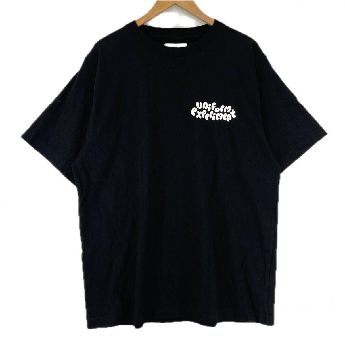 uniform experiment ユニフォームエクスペリメント INSANE MONOCHROME W IDE TEE 半袖Tシャツ size2/ブラック拍卖
