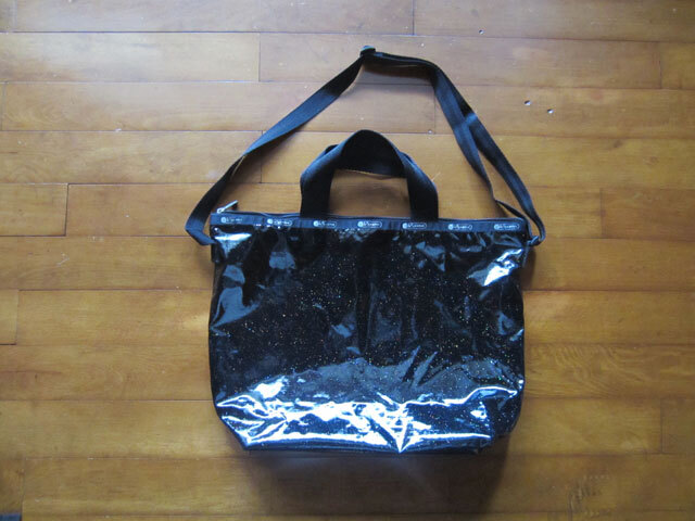 レスポートサック 斜め掛け ショルダーバッグ★ブラックグリッター★拍卖