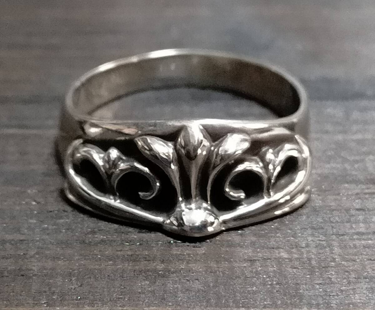 CHROME HEARTS レア ハーフキーパーリング クロムハーツ シルバー925 22号拍卖