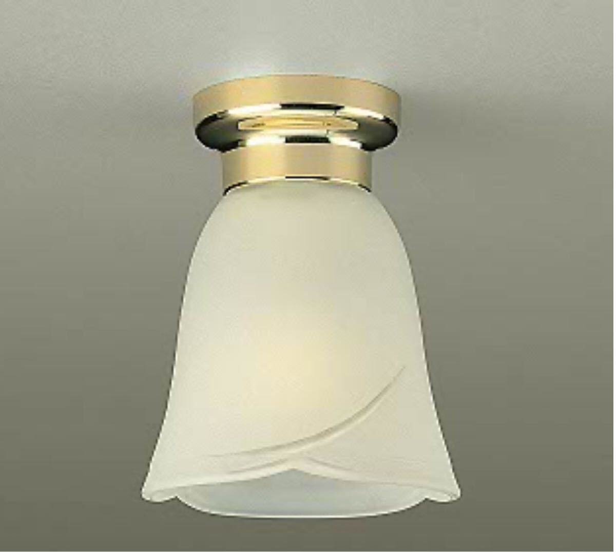 PANASONIC National 松下電工 シーリングライト LB56839 ガラスセード 電球色 金色仕上 未使用品美品拍卖