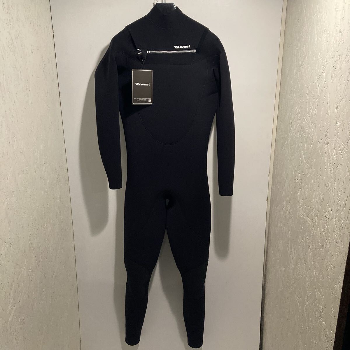 新品 日本製2025 WEST ウェスト 3/2mm フルスーツ ウェットスーツ ジャパンフィット L ブラック ジャージ ジャーフル WETSUIT WST-CHZ拍卖