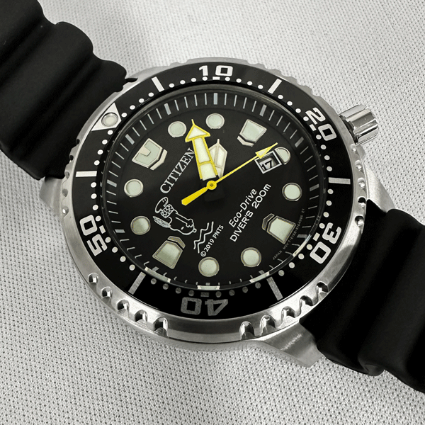 1円~!【未使用・アウトレット処分品】 CITIZEN シチズン×スヌーピー プロマスター E168-S120314 ダイバーズ 500本限定拍卖