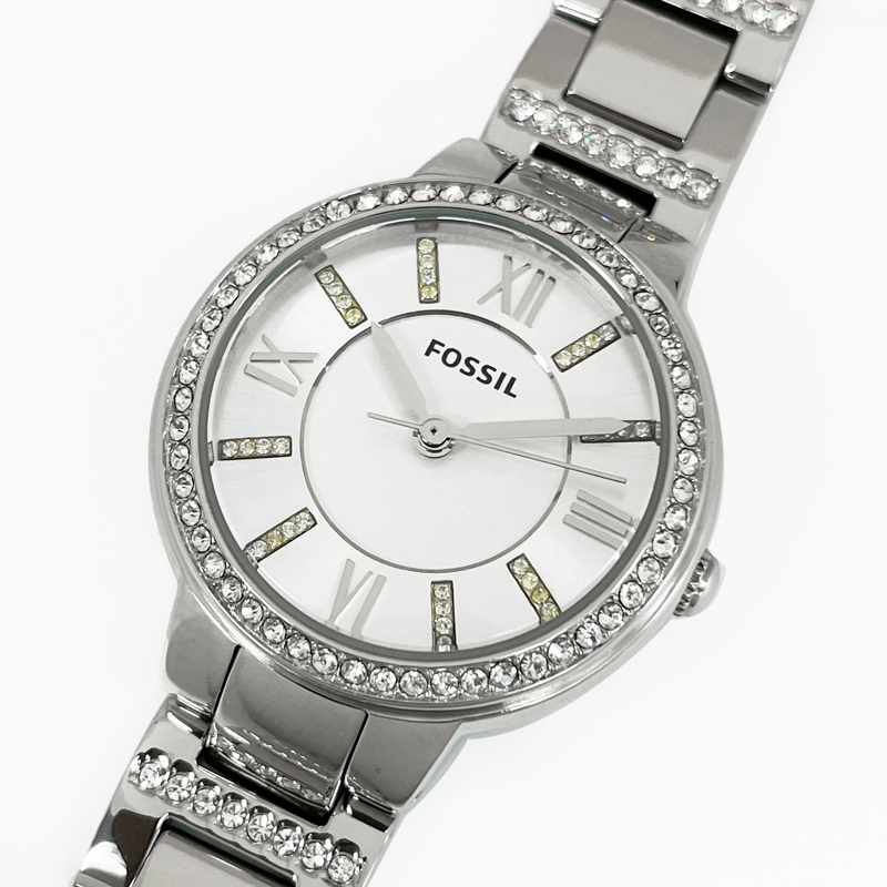 【未使用・長期展示処分品・fos-61】 FOSSIL/フォッシル レディース腕時計 VIRGINIA ES3282 30mm 3針 クォーツ 電池交換済拍卖