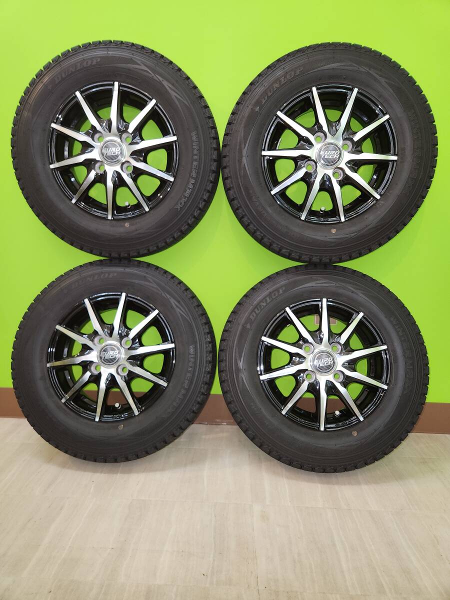4,000円スタート WINTER MAXX SV01 145R12 6PR LT EUROTECH 12×4J +42 PCD100 4穴 4本セット拍卖