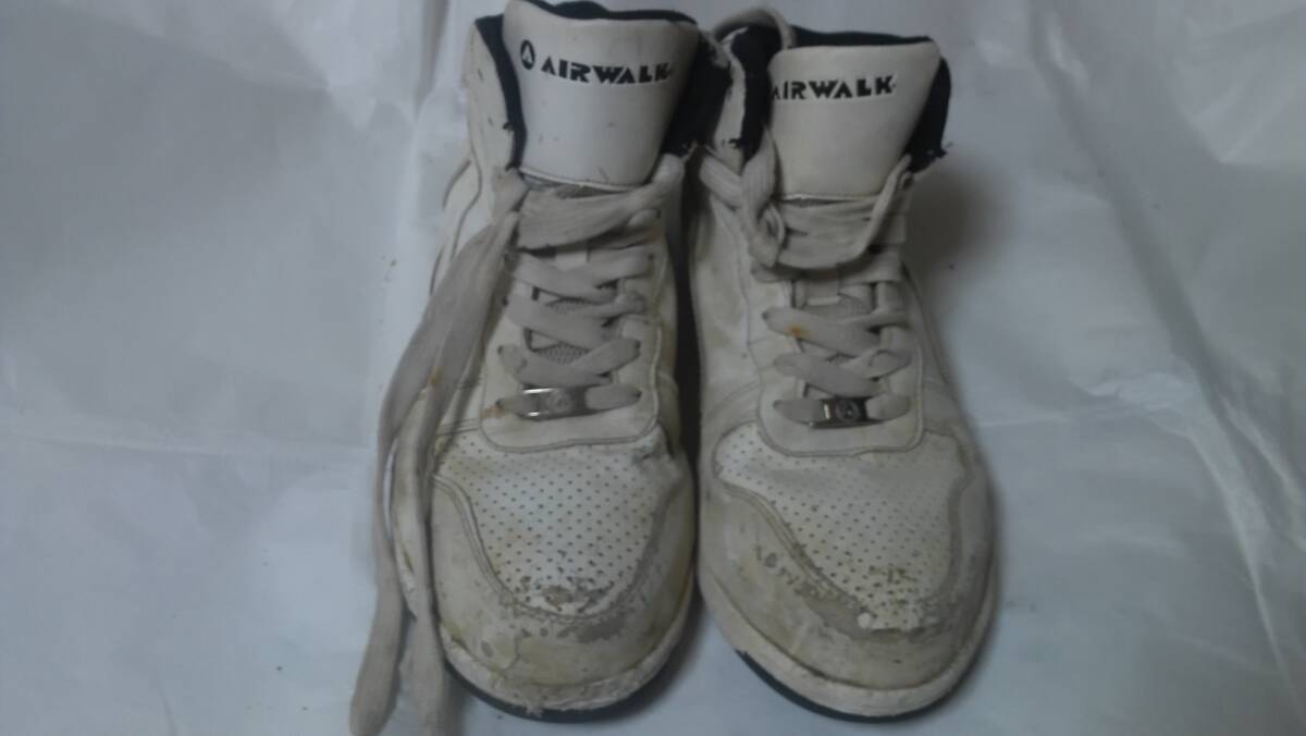 ◆AIR WALKホワイトハイカット安全靴 26cmEEE拍卖